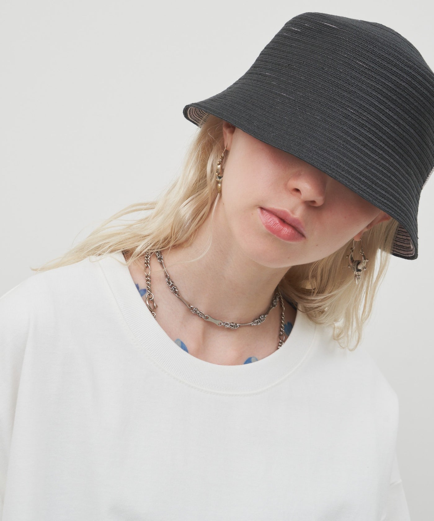 bocodeco×AIVER　ME フェルトオーバーバケットハット　ボコデコ bocodeco×AIVER ME フェルトオーバーバケットハット MADE IN