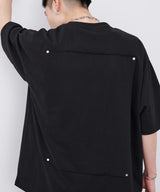 AIVER　シルケット天竺リベットパッチTEE