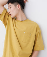 AIVER　シルケット天竺リベットパッチTEE