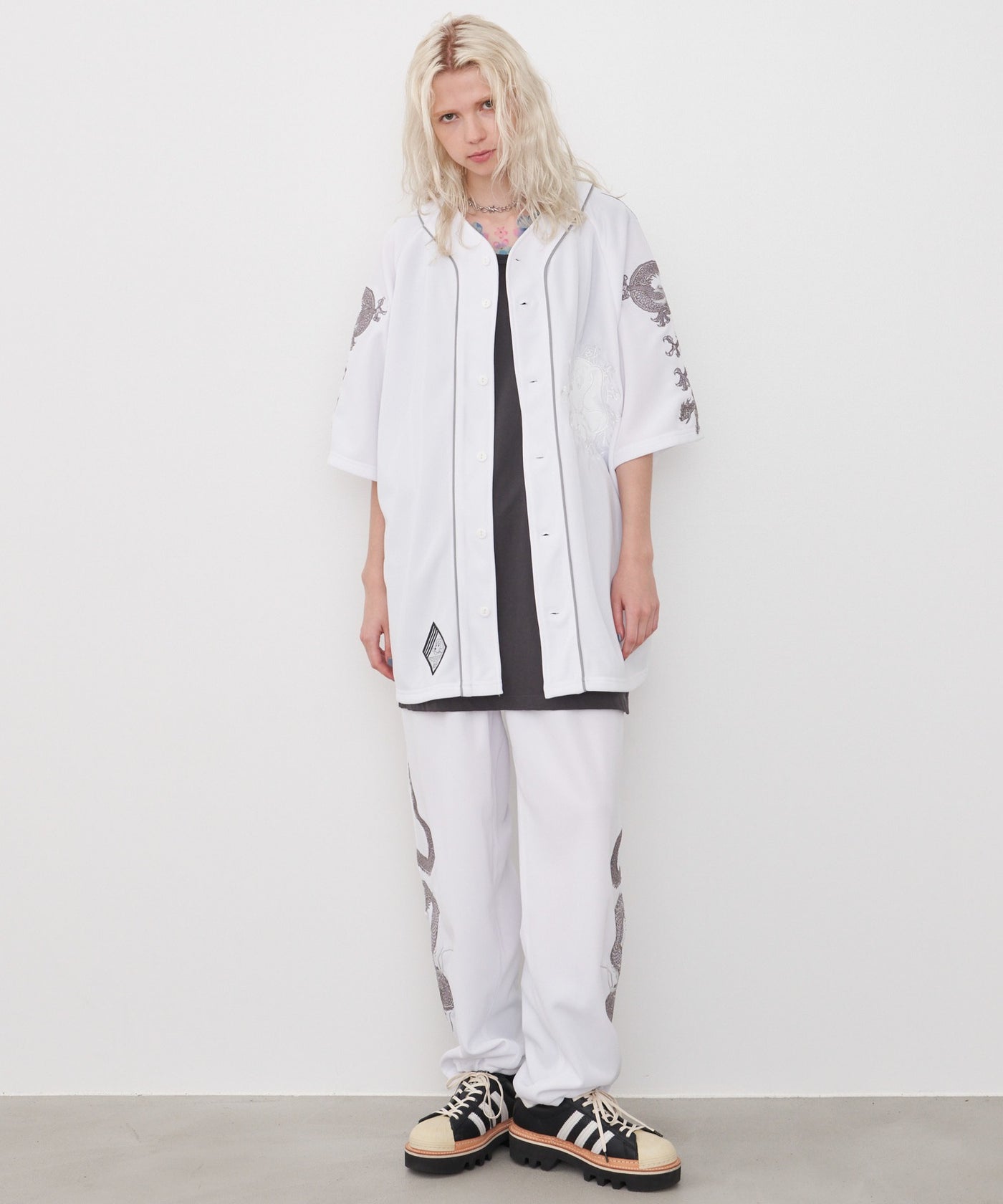 GALFY×AIVER YABAIベースボールシャツ GALFY×AIVER YABAIベースボールシャツ