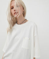 AIVER　シルケット天竺リベットパッチTEE